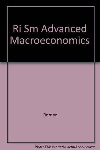 Book Ri Sm Advanced Macroeconomics free