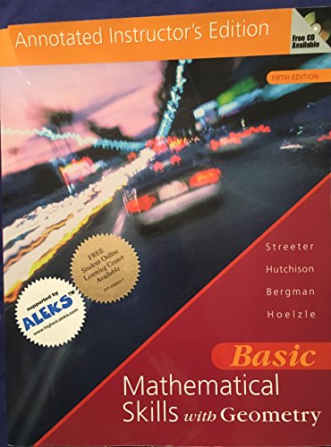Book Basic Mathematical Skills with Geometry - Annotated Instructor's Edition free