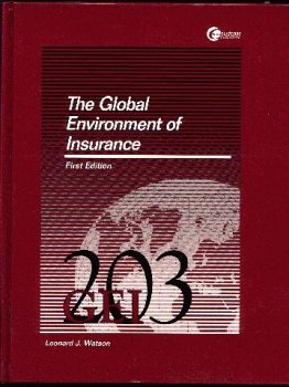 Book The Global Environment Of Insurance free