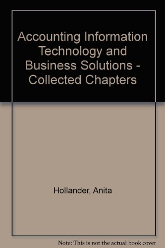 Book Accounting Information Technology And Business Solutions - Selected Chapters free