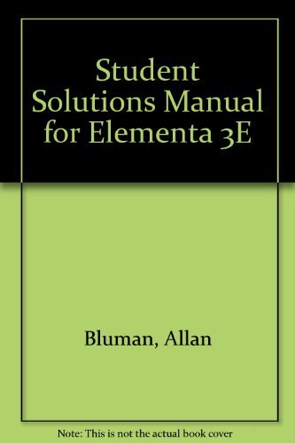 Book Student Solutions Manual for Elementa 3E free