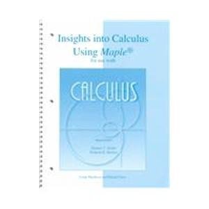 Book Insights Into Calculus Using Maple free