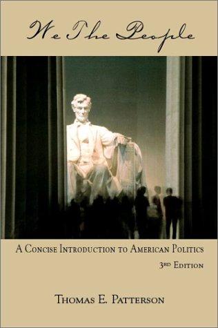 Book We The People: A Concise Introduction To American Politics free