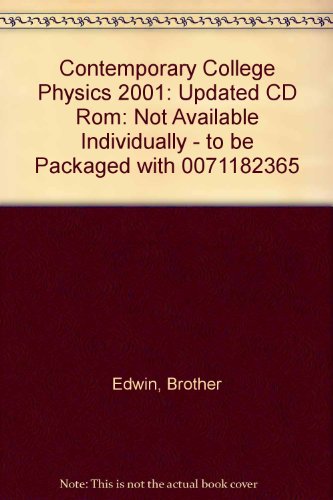 Book Cd-rom To Accompany Contemporary College Physics, 2001 Update free