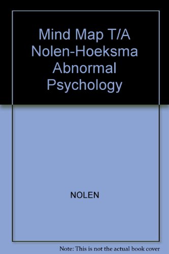 Book Mind Map T/a Nolen-hoeksma Abnormal Psychology free
