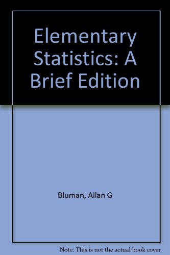 Book Elementary Statistics: Workbook A Brief Edition free