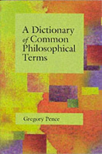 Book Dictionary of Common Philosophical Terms free