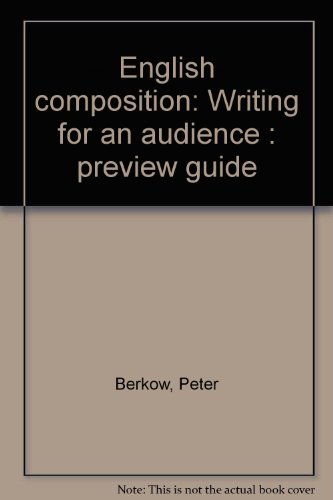 Book English Composition: Writing For An Audience : Preview Guide free
