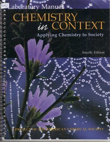 Book Chemistry in Context: Applying Chemistry to Society (Laboratory Manual) free