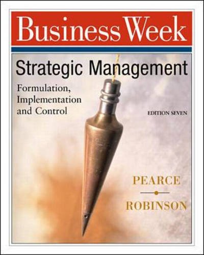 Book Strategic Management With Powerweb: Formulation, Implementation, and Control free