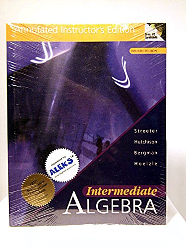 Book Annotated Instructor's Edition to Accompany Intermediate Algebra with Smart CD-Rom free