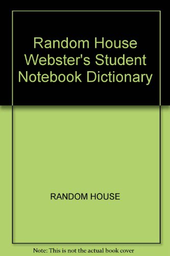 Book Random House Webster's Student Notebook Dictionary free