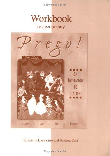 Book Workbook to accompany Prego! An Invitation to Italian free
