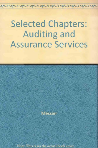 Book Selected Chapters: Auditing And Assurance Services free