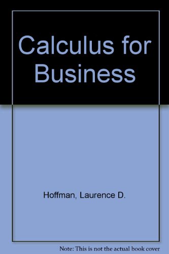 Book Calculus for Business free