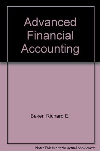 Book Study Guide for use with Advanced Financial Accounting free