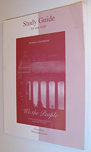 Book We The People: A Concise Introduction To American Politics (study Guide) free