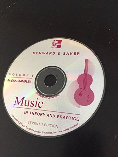 Book Music In Theory and Practice Volume I Audio Examples Seventh Edition free