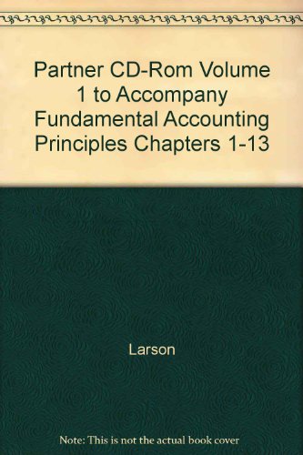 Book FAP Partner: Volume 1 (For Use with Fundamental Accounting Principles 16/e) free