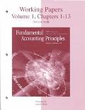 Book Working Papers, Volume 1, Chapters 1-13 for use with Fundamental Accounting Principles free