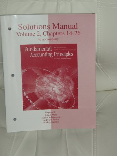 Book Solutions Manual: Sm Vol 2 Chap 13-26 T/a Fap free