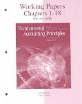Book Working Papers, Chapters 1-18 for use with Fundamental Accounting Principles free
