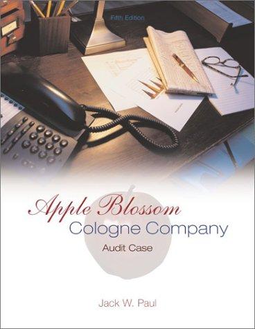 Book Apple Blossom Cologne Company: Audit Case free