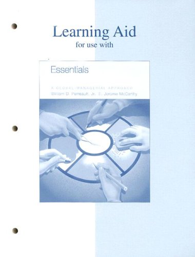 Book Learning Aid for use with Essentials of Marketing: A Global-Managerial Approach free