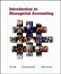 Book Introduction to Managerial Accounting w/ Topic Tackler CD-ROM, NetTutor and PowerWeb Package free