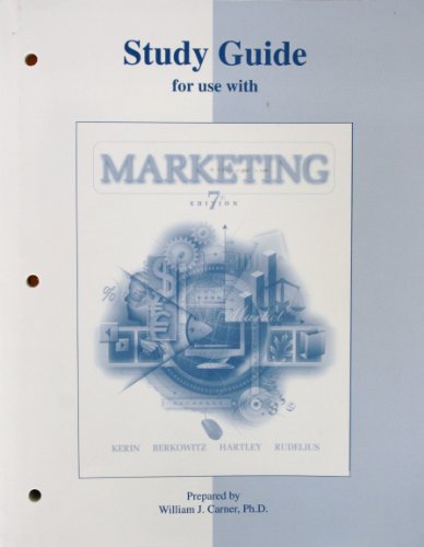 Book Study Guide to Accompany Marketing 7th free