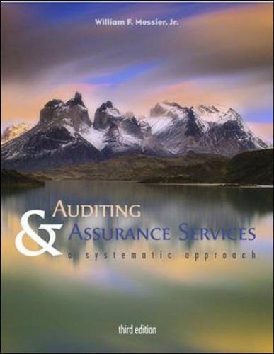 Book Auditing and Assurance Services: A Systematic Approach free