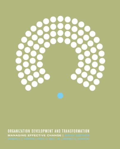 Book Organization Development and Transformation: Managing Effective Change free