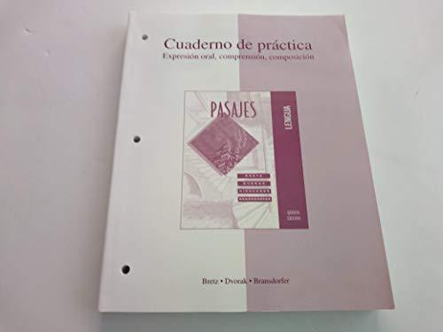 Book Workbook/Lab Manual t/a Pasajes: Lengua (Cuaderno de practica: Expresion oral, comprehension, composicion) (English and Spanish Edition) free