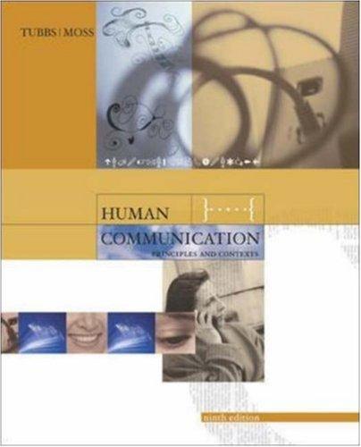 Book Human Communication: Principles and Contexts free