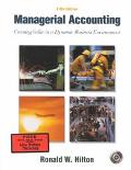 Book Managerial Accounting: Creating Value in a Dynamic Business Environment w/Student Success CD-ROM, Net Tutor & Powerweb package free