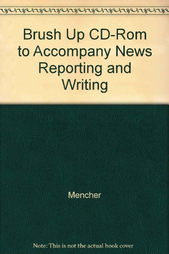 Book Brush Up Cd-rom To Accompany News Reporting And Writing With Brushup Cd-rom And Student Cd-rom free