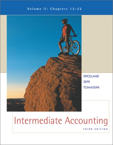 Book Intermediate Accounting , Volume II, Chapters 13-22 - Text Only - J. David Spiceland - Hardcover - free