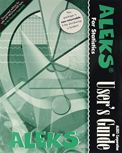 Book Aleks for Statistics - 1-Semester (Bundle Version) free