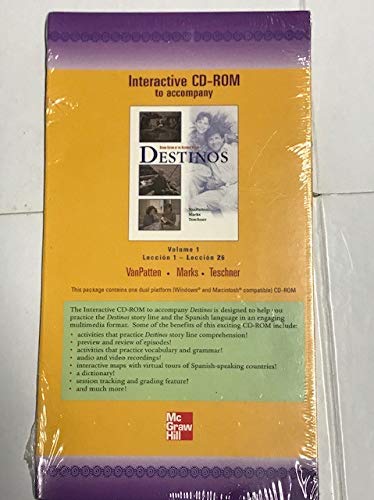 Book Student CD-ROM Program Part 1 fuw Destinos free