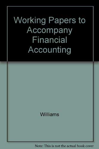 Book Working Papers For Use With Financial Accounting free