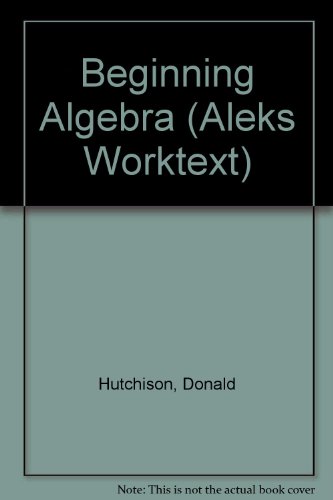 Book ALEKS Worktext for Beginning Algebra with ALEKS User's Guide & 1 Semester Access free