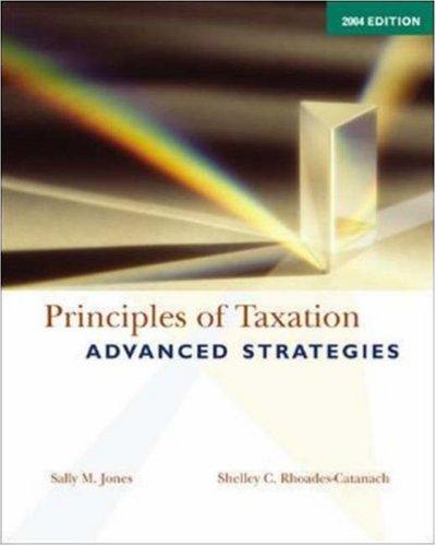 Book Principles Of Taxation: Advanced Strategies, 2004 Edition free