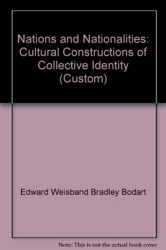 Book Nations And Nationalities: Cultural Constructions Of Collective Identity (custom) free