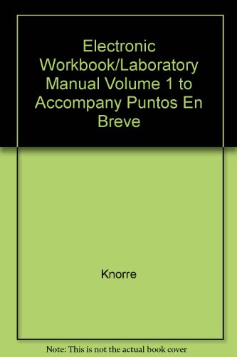 Book Electronic Workbook/Laboratory Manual  to accompany Puntos en breve: A Brief Course free