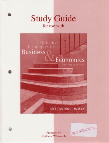 Book Study Guide for use with Statistical Techniques in Business and Economics free