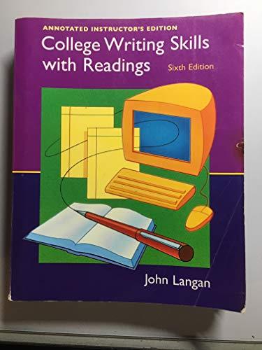 Book College Writing Skills with Readings: Annotated Instructor's Edition free
