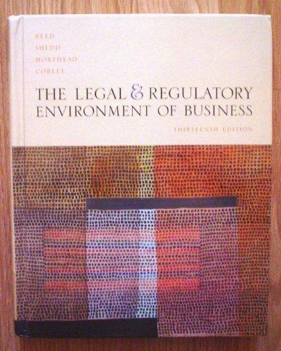 Book The Legal and Regulatory Environment of Business free