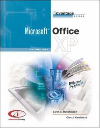 Book Advantage Series Office XP Vol 1. w/Student Datafiles CD free
