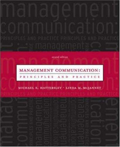 Book Management Communication: Principles and Practice free