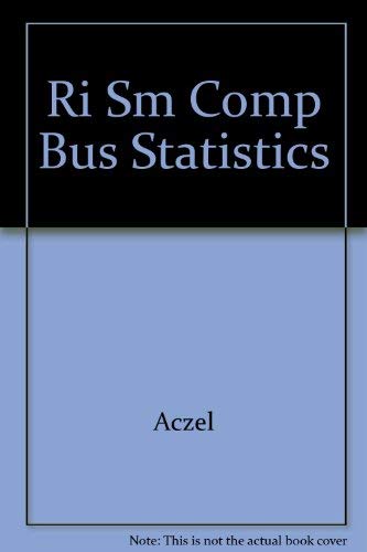 Book Solutions Manual: Sm Comp Bus Statistics free